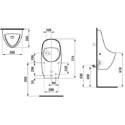 Laufen Tamaro-vs pisuaras