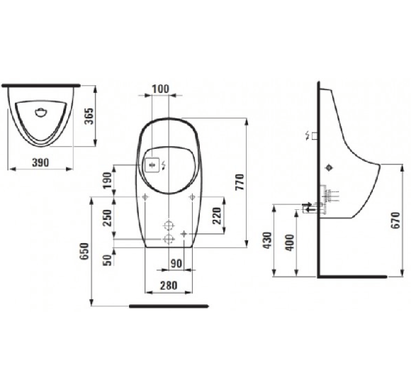 Laufen Tamaro-vs pisuaras