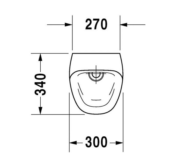 Pisuaras Duravit Durastyle "Rimless"