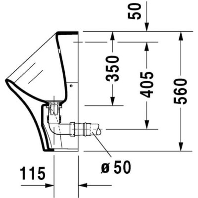 Pisuaras Duravit Durastyle "Rimless"