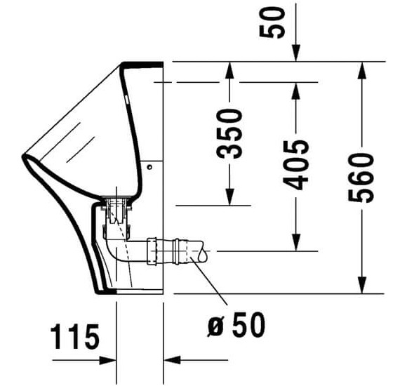 Pisuaras Duravit Durastyle "Rimless"