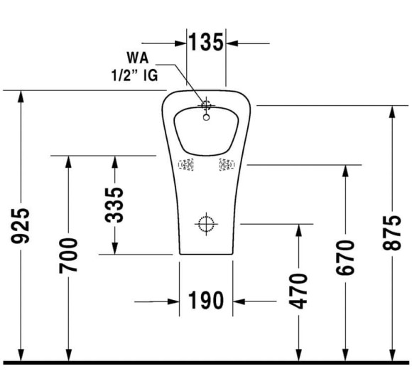 Pisuaras Duravit Durastyle "Rimless"
