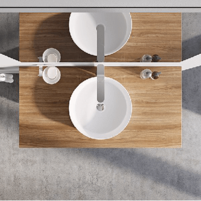 RAVAK pastatomas ant stalviršio keramikinis praustuvas Uni 400, baltas