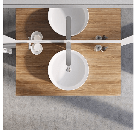 RAVAK pastatomas ant stalviršio keramikinis praustuvas Uni 400, baltas