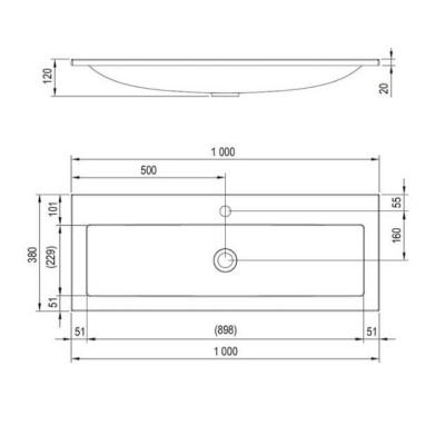 Ravak Clear 1000 praustuvas