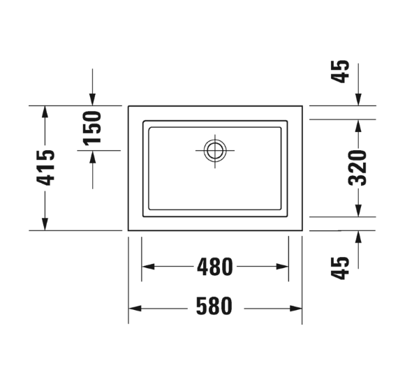 Duravit 2nd floor ant stalviršio statomas praustuvas 580x415
