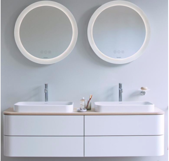 Duravit Happy D.2 pusiau įleidžiamas praustuvas 600x400mm