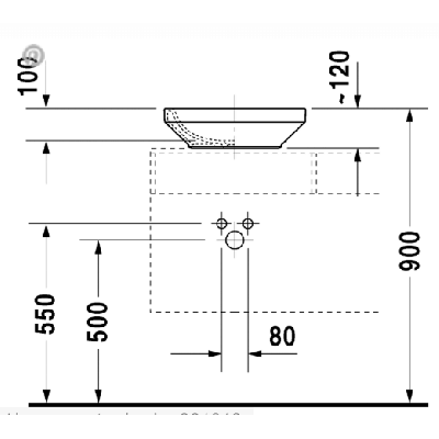 Duravit DuraStyle pastatomas praustuvas 430x430