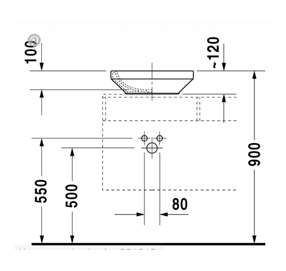 Duravit DuraStyle pastatomas praustuvas 430x430