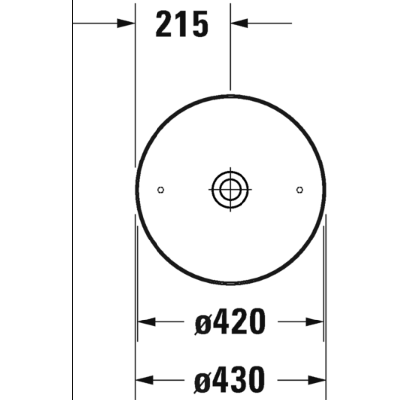 Duravit Cape Cod pastatomas praustuvas 430mm