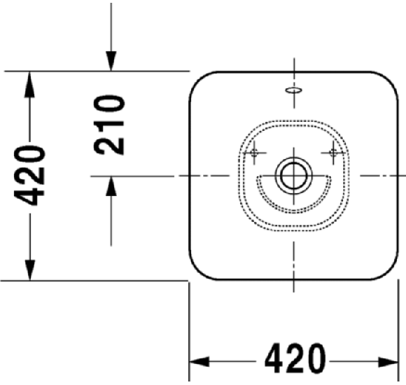 Duravit Bacino Pastatomas praustuvas 420x420