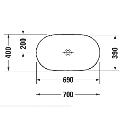 Duravit Luv Pastatomas praustuvas 700x400