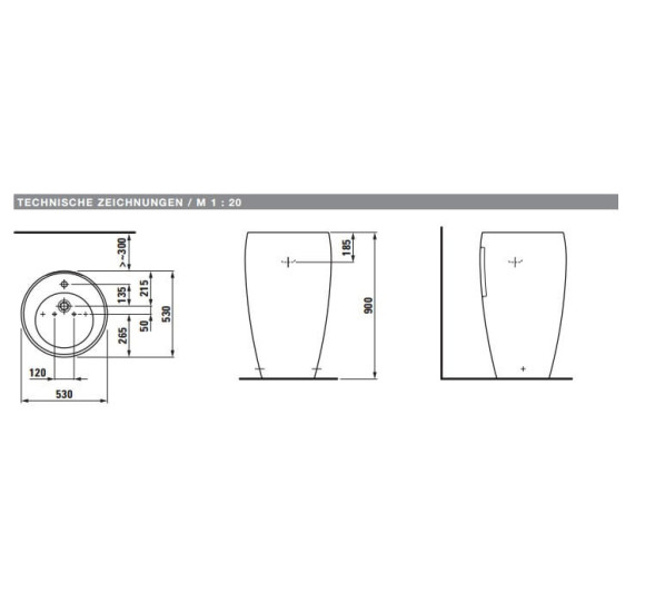 Laufen Ilbagnoalessi pastatomas praustuvas su LCC danga