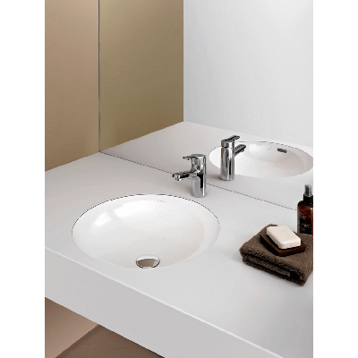 Laufen montuojamas po stalviršiu praustuvas 42x42 cm