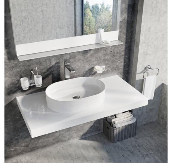 Ravak Ceramic O Slim pastatomas praustuvas, 550x370x120