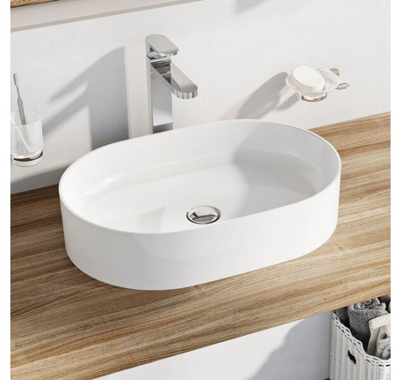 Ravak Ceramic O Slim pastatomas praustuvas, 550x370x120