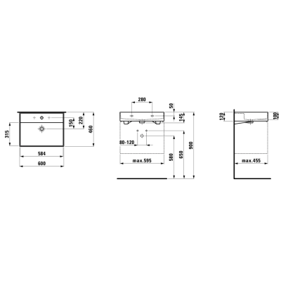 Praustuvas Kartel by Laufen 600x460