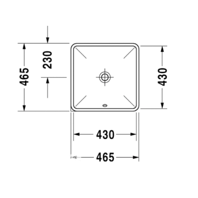 Duravit Starck 3 po stalviršiu montuojamas praustuvas 465x465