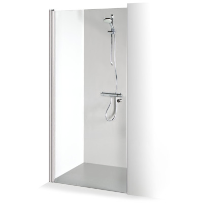 Brasta Glass Greta dušo durys, 80x200, skaidrus stiklas, pasirinkite spalvą