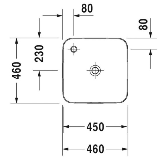 Pastatomas praustuvas Duravit Cape Cod (46cm)