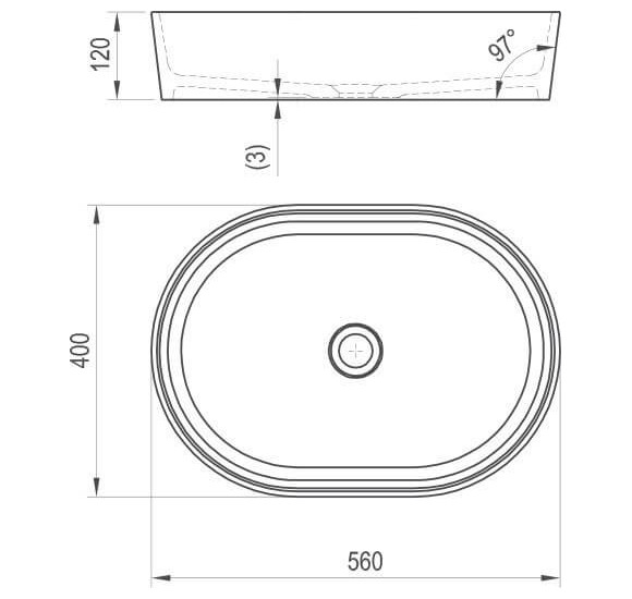 Ravak praustuvas Moon 2