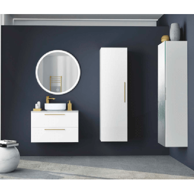 KAMĖ TONDO keraminis praustuvas, matinis baltas 35cm