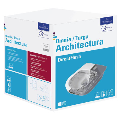 Villeroy&Boch Architectura pakabinamas klozetas su softclose dangčiu "Rimless"