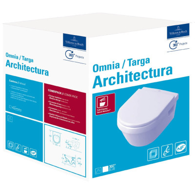 Villeroy&Boch Omnia Architectura pakabinamas klozetas su softclose dangčiu