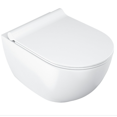 Ravak Uni Chrome pakabinamas klozetas 'Rimless' su "Soft Close" dangčiu