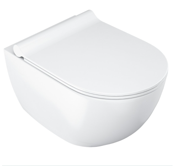 Ravak Uni Chrome pakabinamas klozetas 'Rimless' su "Soft Close" dangčiu