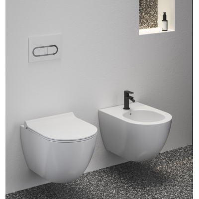 Ravak Uni Chrome pakabinamas klozetas 'Rimless' su "Soft Close" dangčiu