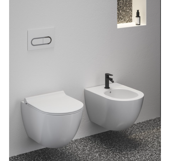 Ravak Uni Chrome pakabinamas klozetas 'Rimless' su "Soft Close" dangčiu