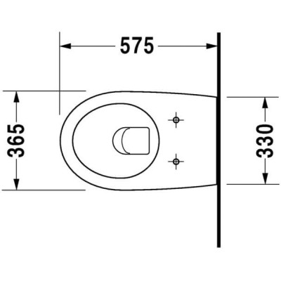 Pakabinamas klozetas Duravit Architec be dangčio