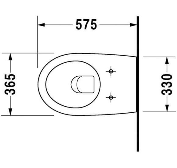 Pakabinamas klozetas Duravit Architec be dangčio