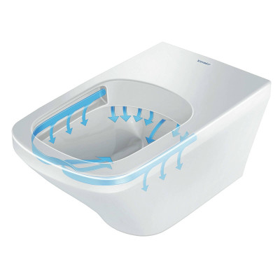 Duravit Durastyle "Rimless" pakabinamas klozetas su "soft close" dangčiu