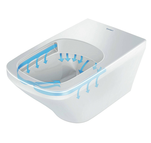 Duravit Durastyle "Rimless" pakabinamas klozetas su "soft close" dangčiu