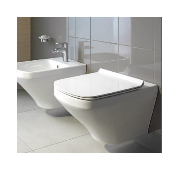 Duravit Durastyle "Rimless" pakabinamas klozetas su "soft close" dangčiu