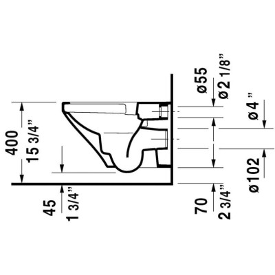 Duravit Durastyle "Rimless" pakabinamas klozetas su "soft close" dangčiu