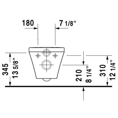 Duravit Durastyle "Rimless" pakabinamas klozetas su "soft close" dangčiu