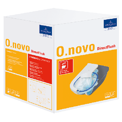 Pakabinamas klozetas Villeroy&Boch O.Novo Rimless su "soft close" dangčiu