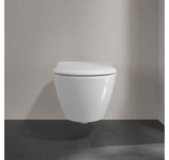 Villeroy&Boch pakabinamas unitazas Subway 2 'Rimless', su plonu dangčiu, 5614R201