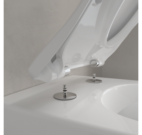 Villeroy&Boch pakabinamas unitazas Subway 2 'Rimless', su plonu dangčiu, 5614R201