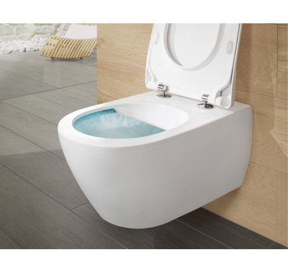 Villeroy&Boch pakabinamas unitazas Subway 2 'Rimless', su plonu dangčiu, 5614R201