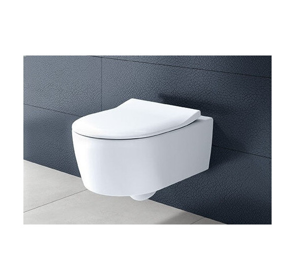 Pakabinamas klozetas Villeroy&Boch Avento "Rimless" su "Slim Soft close" dangčiu