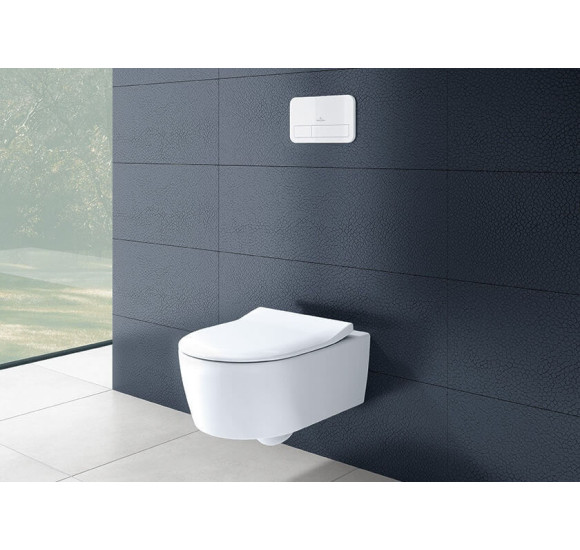 Pakabinamas klozetas Villeroy&Boch Avento "Rimless" su "Slim Soft close" dangčiu