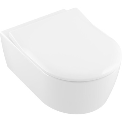 Pakabinamas klozetas Villeroy&Boch Avento "Rimless" su "Slim Soft close" dangčiu