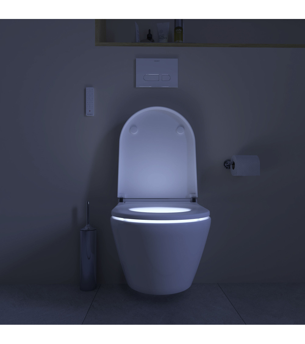 Duravit SensoWash D-Neo Compact pakabinamas išmanusis unitazas su dangčiu ir tvirtinimais, baltos spalvos