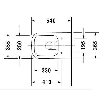 Duravit Happy D.2 pakabinamas klozetas be dangčio (Antracite spalvos)