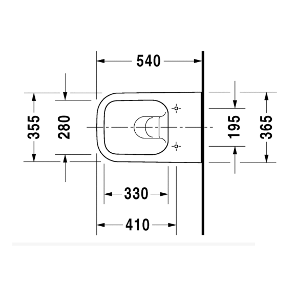 Duravit Happy D.2 pakabinamas klozetas be dangčio (Antracite spalvos)