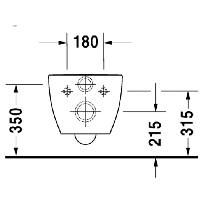 Duravit Happy D.2 pakabinamas klozetas be dangčio (Antracite spalvos)